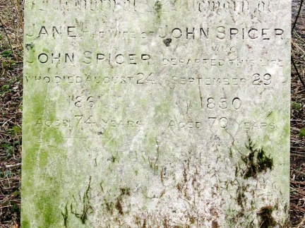 SPICER John 1850 and Jane his wife, 1861